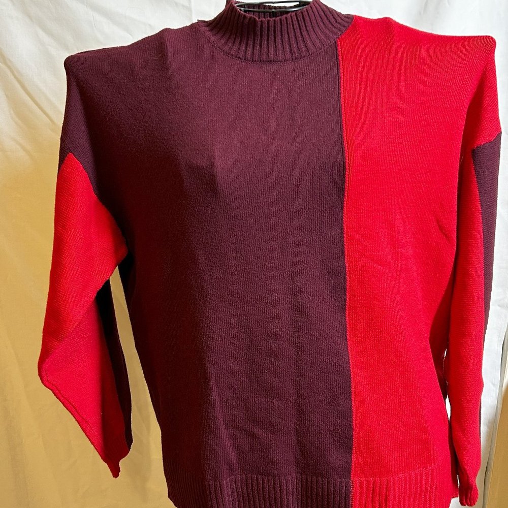 Liz Claborne, XL, Red and Maroon
